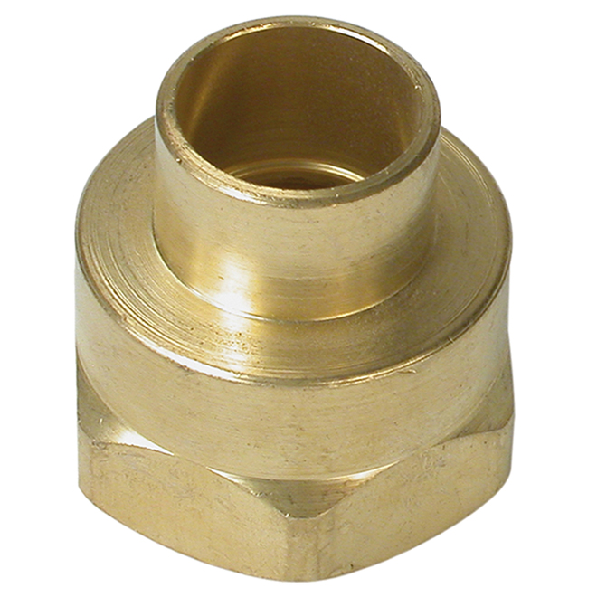 Bow 1/2-in x 1/4-in C-FPT Bar Brass Connector