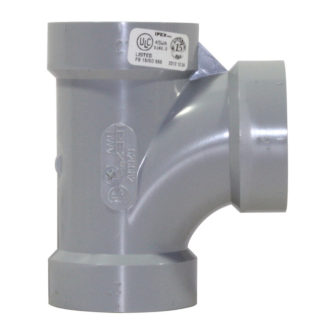 IPEX System 15 DWV 1-1/2-in PVC Hub Sanitary Tee