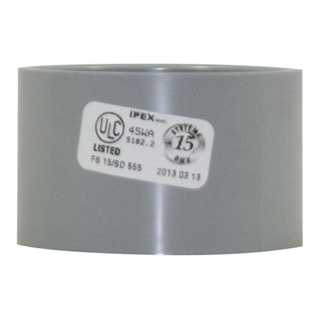 IPEX Grey PVC 2-in Diameter DWV Coupling