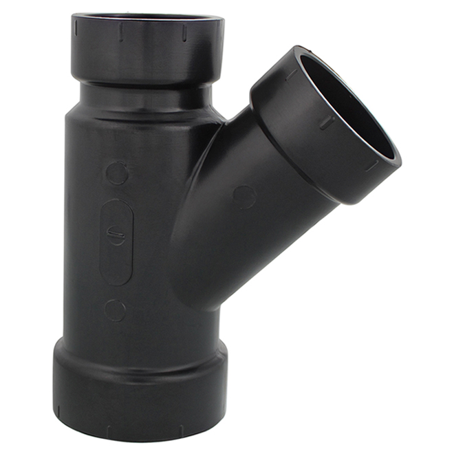 IPEX 2 x 1-1/2-in Black ABS Wye Hub Fitting