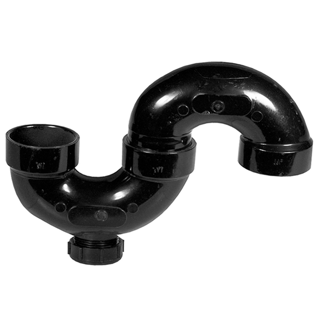 IPEX 1.5-in ABS-DWV Hub S-Trap with Cleanout