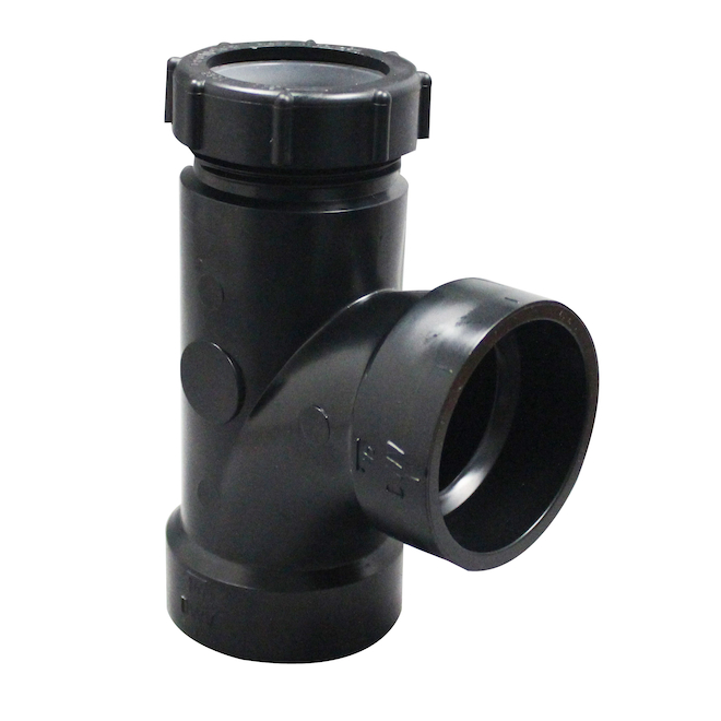 IPEX Black ABS-DWV 1.5-in Sanitary Tee Fitting with Trap Adapter - Hub x Slip Joint