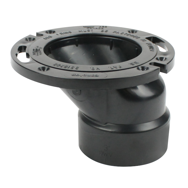 IPEX 4 x 3-in Black ABS Plastic Offset Closet Flange