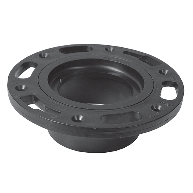 IPEX Black ABS Plastic Adjustable Closet Flange - 4-in x 3-in