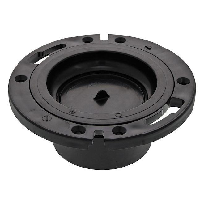 IPEX Black ABS Plastic Closet Flange with Test Plug