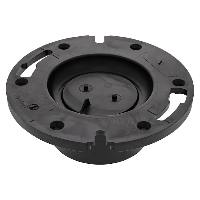 IPEX 4 x 3-in Black ABS Plastic Closet Flange with Test Plug