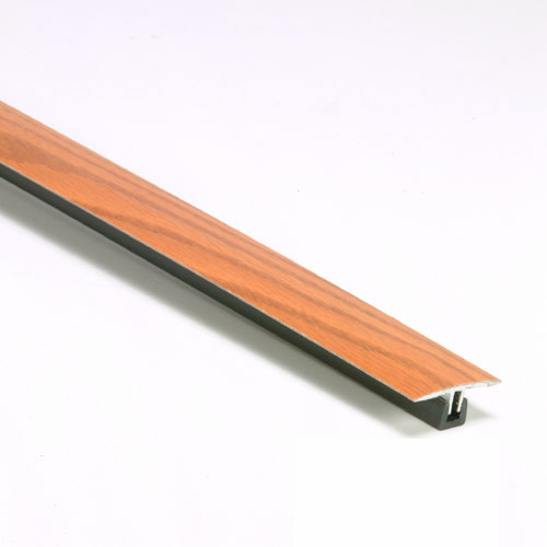 Loxcreen Shur-Trim Floor Seambinder Moulding - Adhesive - Aluminum - Oak Finish