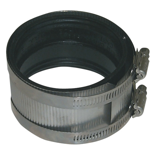 Aqua-Dynamic 1 1/2-in Mechanical Joint Coupling - Elastomeric Gasket - Stainless Steel Shield and Clamp