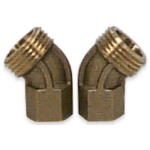 Elbow - Brass - 45° - 1/2" x 3/4"