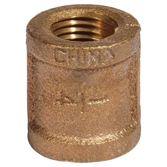 Coupling - Lead-Free Brass - 1/4" x 1/4" - FIP x FIP