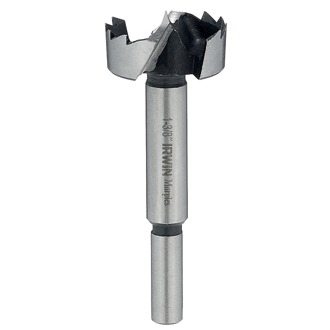 Irwin Forstner Drill Bit - 3 11/16-in x 1 3/8-in - High-Speed Steel - Round Shank