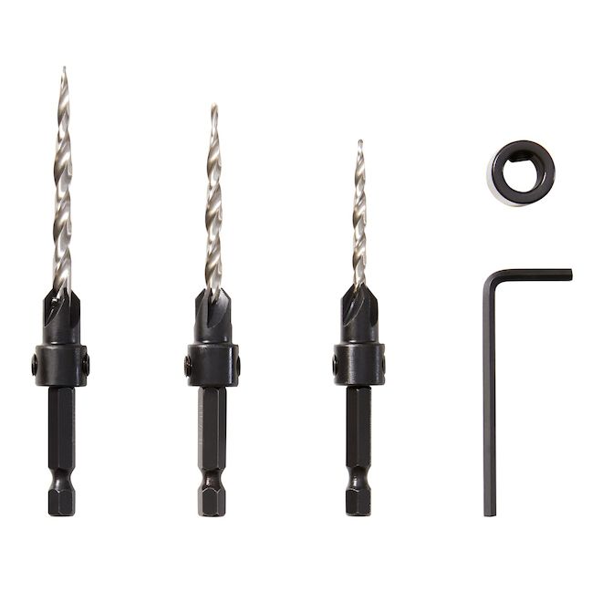 Irwin Right handed Tapered Counterink Bit Set - 4-Pieces - High-Speed Steel