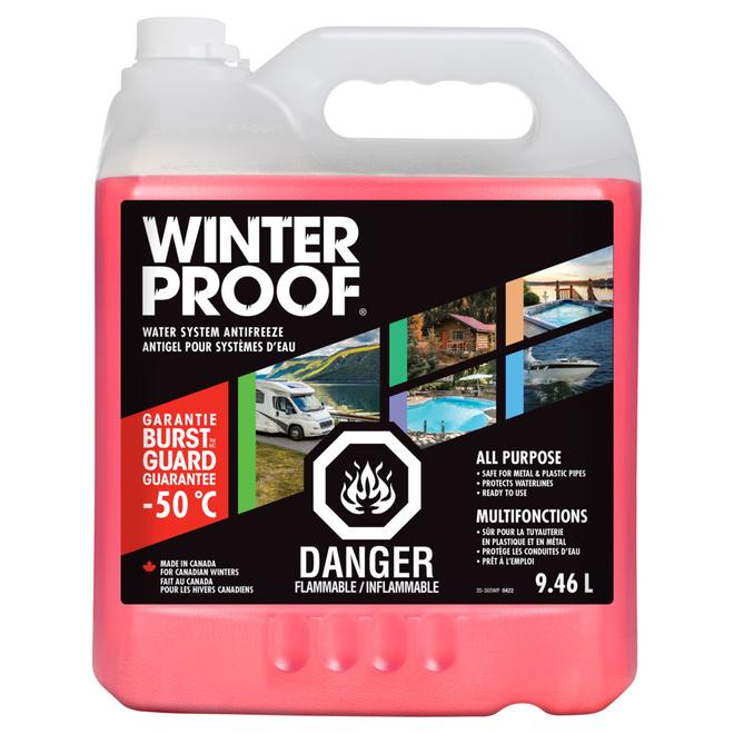 WinterProof 9.46-L All Purpose Water System Antifreeze with BurstGuard Guarantee -50°C