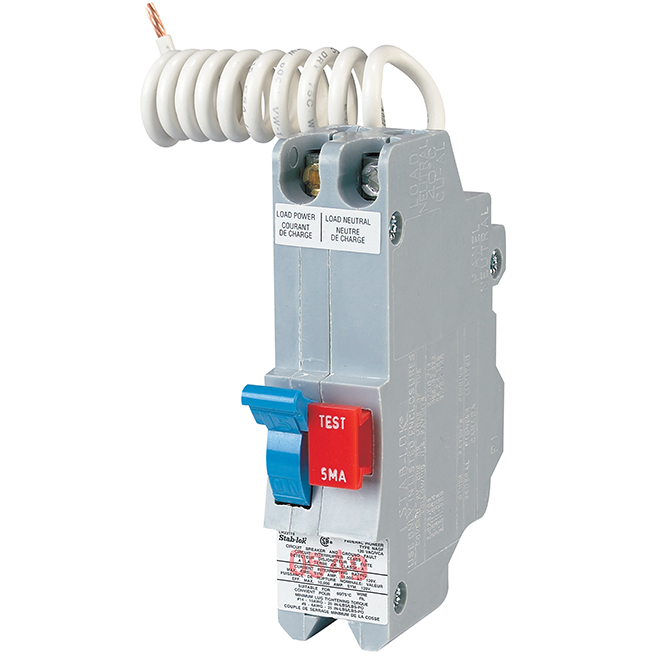 15-A 1P GFI Circuit Breaker