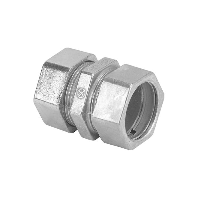Iberville Electrical Metallic Tubing 1/2-in Zinc Compression Couplings 4/pk