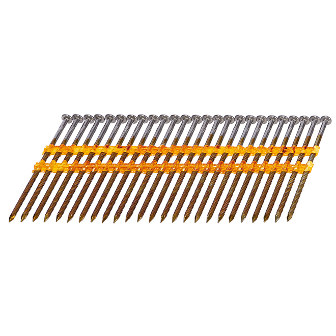 Foresto Angled Framing Nails - Collated - 3000 Per Pack - 0.121-in dia x 3 1/4-in L