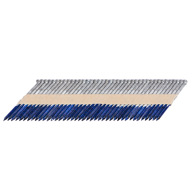 Foresto Galvanized Steel Framing Nails - Ringed Shank - Collated - 2 3/8-in L - 3000-Pack