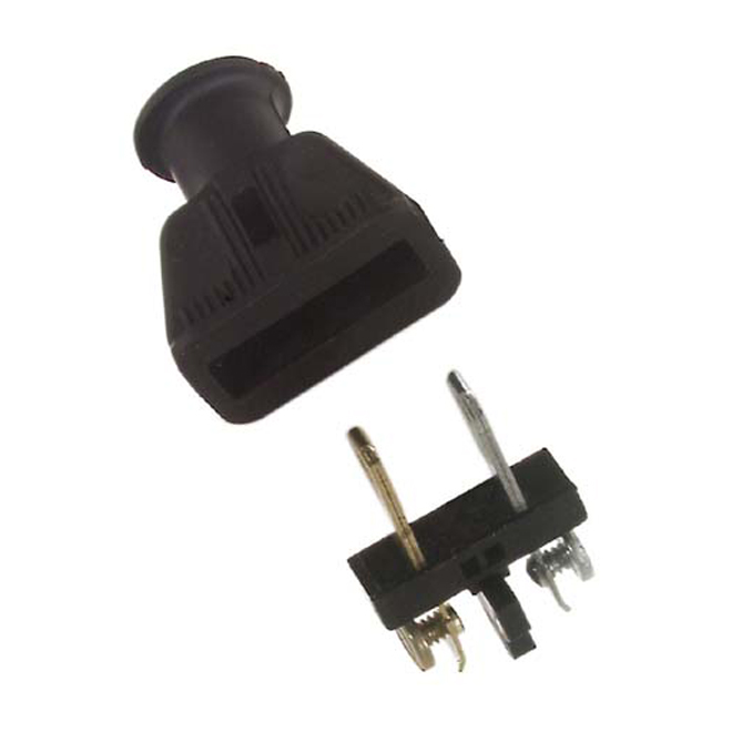 Eaton Rubber Straight Blade Plug - Non-Grounding - Thermostatic - 15-amp
