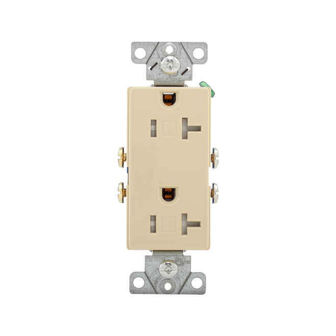 Eaton Ivory Coloured Dual Receptacle - 20-A