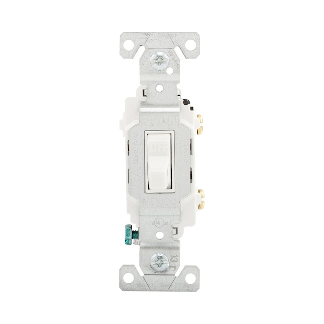 Eaton Single Pole Toggle Switch - 15-Amps - 120-277-V