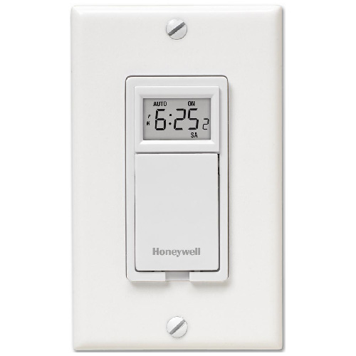Honeywell Programmable Switch for Light with Timer - White
