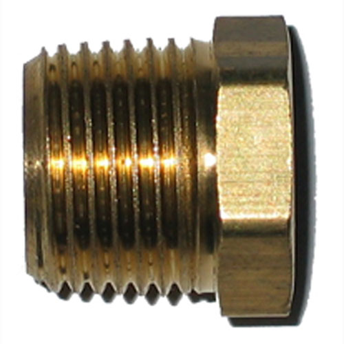 Hex Bushing - Brass - 1/4" x 1/8" - MIP x FIP