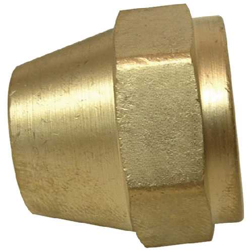 Long Rod Flare Nut - Brass - 1/2" x 3/8"