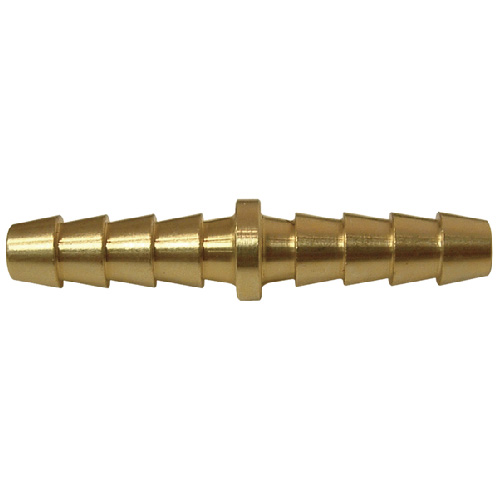 Hose Barb Splicer - Brass - 3/16" x 3/16"