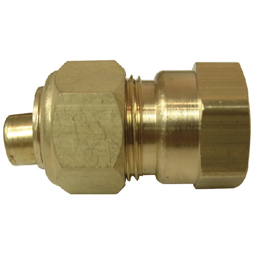 Sioux Chief Adapter Ander-Lign - Tube x FIP - Brass - 1/2-in dia x 3/8-in dia