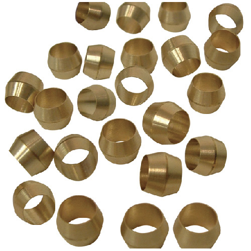 Sioux Chief Compression Sleeve - Brass - Rust Resistant - For use with 3/8-in Outside Diameter Tubing