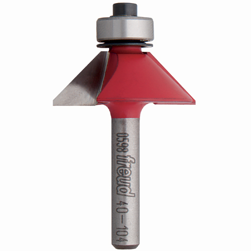 Freud Chamfer Bit - Carbide-Tipped - 1 Per Pack - 2 3/16-in L x 1 11/32-in Dia