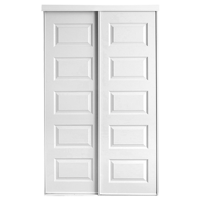 Colonial Elegance Rockport 3 1/2-in x 48-in x 80 1/2-in Primed White MDF Indoor Sliding Door