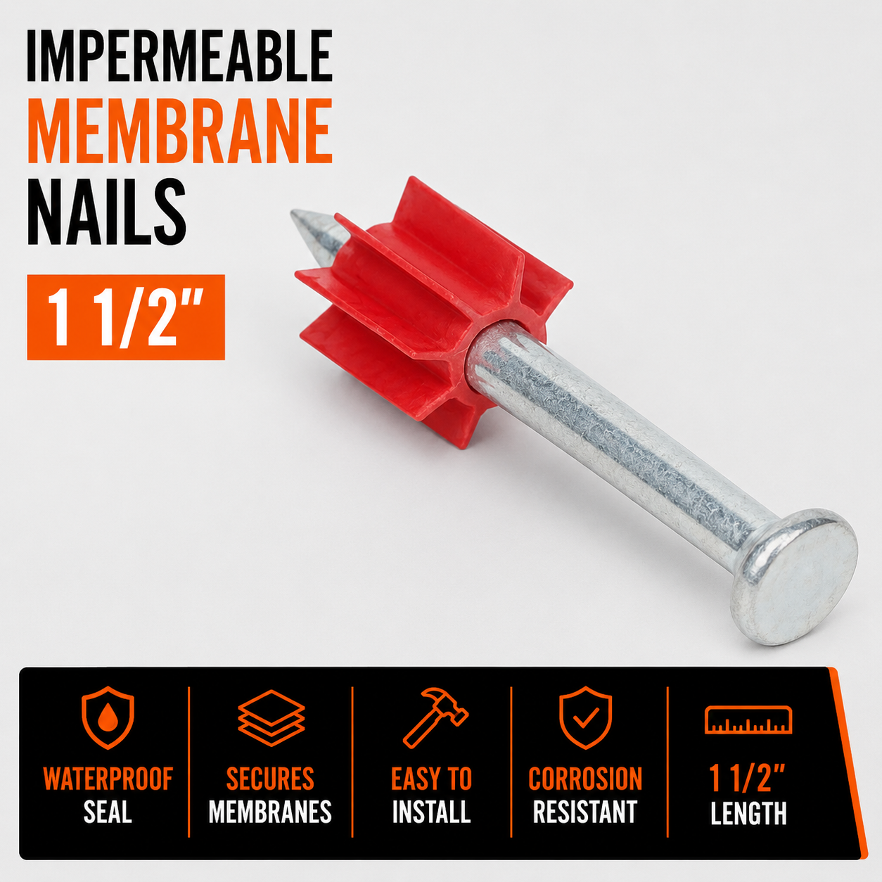 Impermeable Membrane Nails - 1 1/2"