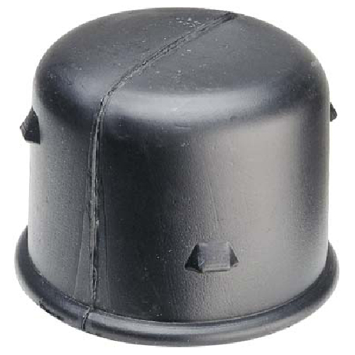 Soleno Insert End Cap - High-Density Polyethylene - Black - 4-in dia