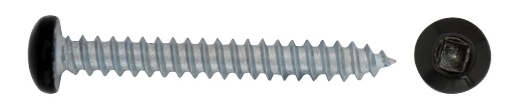 #7 x 1-1/4" Black Wood Screw - 14/Pack