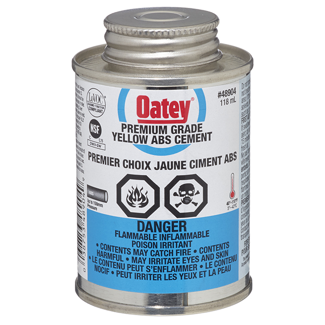 Oatey Yellow Medium-Bodied ABS Cement - 118 mL