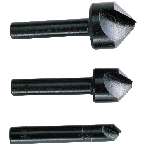 Wolfcraft Countersink Router Drill Bit - 3-Piece Set - Round Shank - Steel Alloy