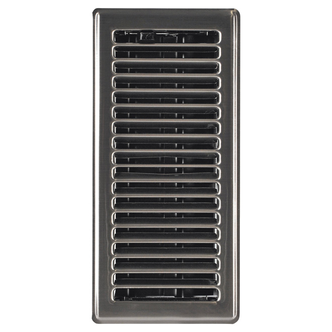 Imperial Steel Floor Register - Pewter - Rustproof Polystyrene Body - 2 1/4-in W x 12-in L