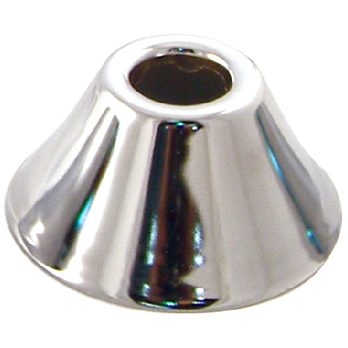 Belanger Deep Pipe Flange - Metal - Chrome Finish - 3/8-in dia