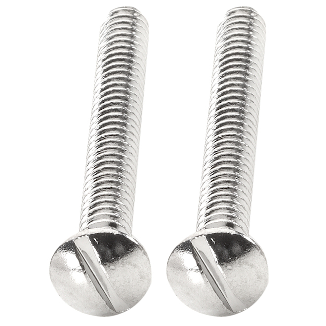 Chrome Bath Tub Face Plate Screw (2-Pack)