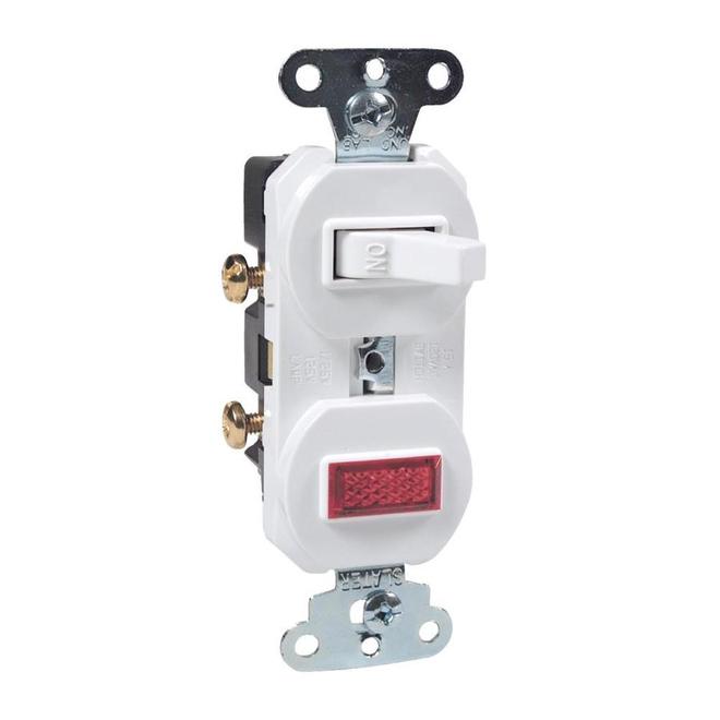 Legrand 15-Amp Single Pole White Indoor Framed Toggle Light Switch