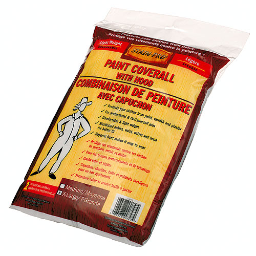 Stainpro Disposable Extra Large Paint Coverall - Hooded - White Paper - Comfortable