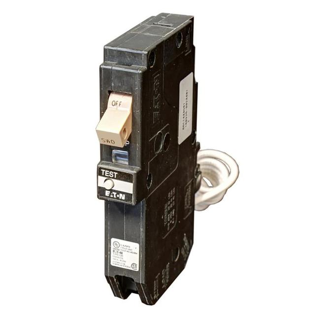 Eaton Type CH Single-pole 20A plug-in ground fault Circuit Breaker