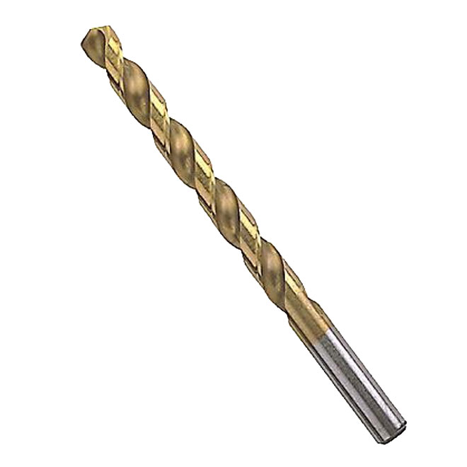 Bosch Titanium-Coated Drill Bit - 11/64-in Dia x 3 1/4-in L - Round Shank - Double Flute