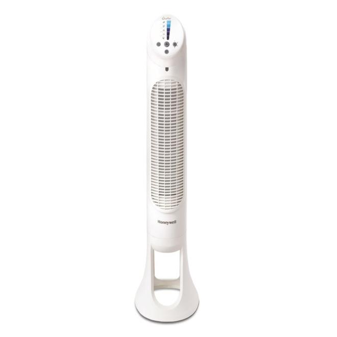 Honeywell QuietSet 10-In 5-Speed White Indoor Floor Fan with Remote Control