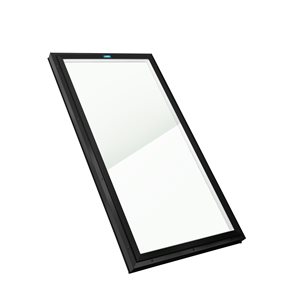 Columbia Triple Glazed Clear 22.5 x 70.5 Curb Mount Glass Fixed Skylight - Black