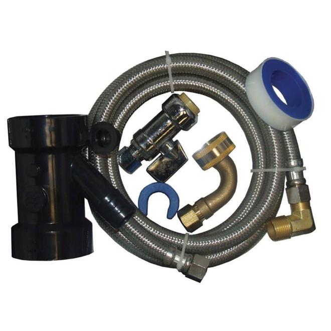 60-in L. Dishwasher Installation Kit for Pipe - For Copper, CPVC and PEX