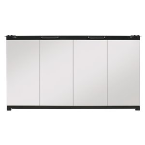 Dimplex BF Bifold Fireplace Door with Clear Tempered Glass - 35-in to 43-in W x 22-1/2 in to 27-1/2-in H - Clear