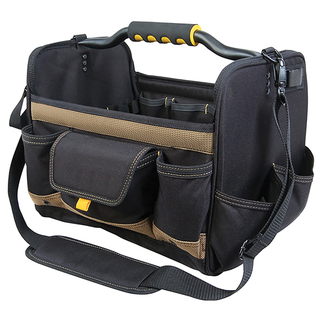 Kuny's Black Tool Bag 14 L x 11 W x 11-in P w/ 21 Compartments