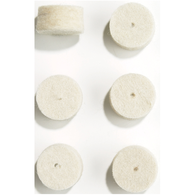 Dremel Polishing Wheels - Felt Cloth - 6 Per Pack - 1/2-in Dia